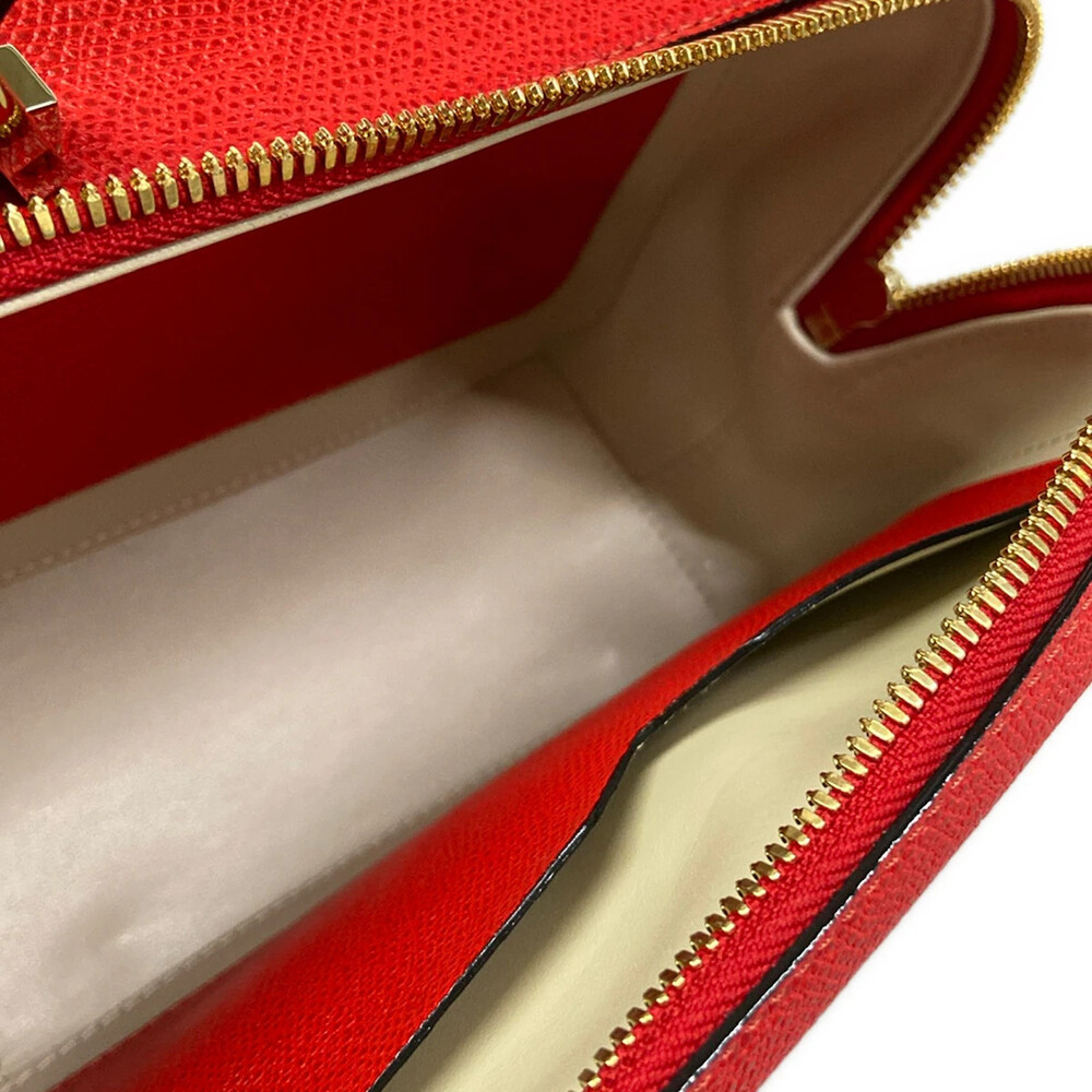 Valextra Serie Esse Mini Red Leather #306818V90B - Picture 7 of 15